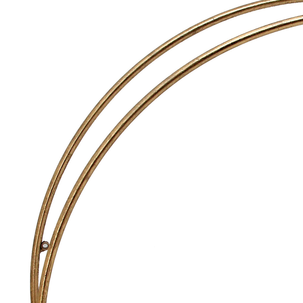 Round Metal Frame Wall Shelf with 2 Display Cases C74562
