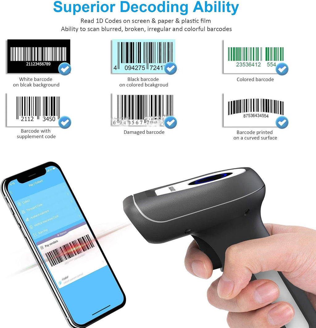 1D Cordless Barcode Scanner, Pack of 2 O77221
