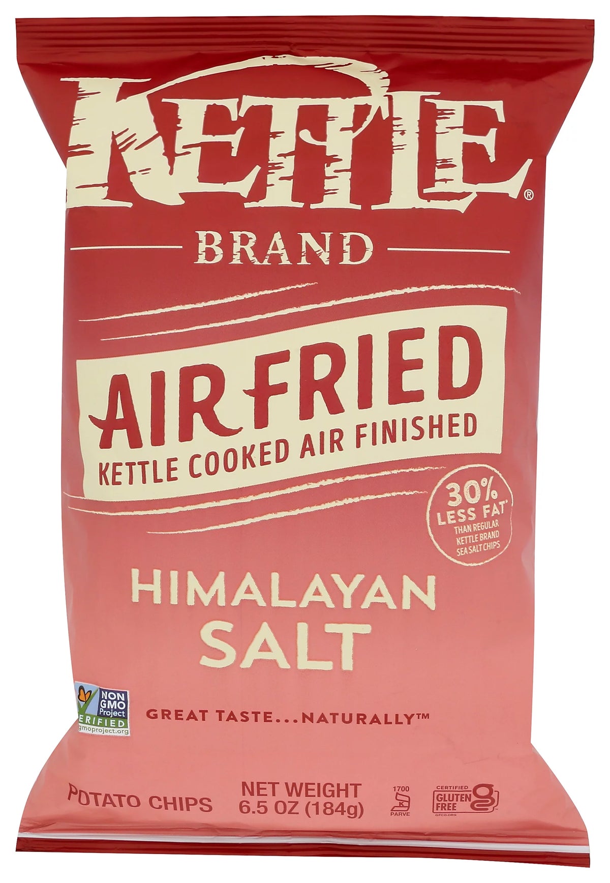 Kettle Cooked Potato Chips Himalayan Salt 6.5 Ounce Pack Of 12 B43095