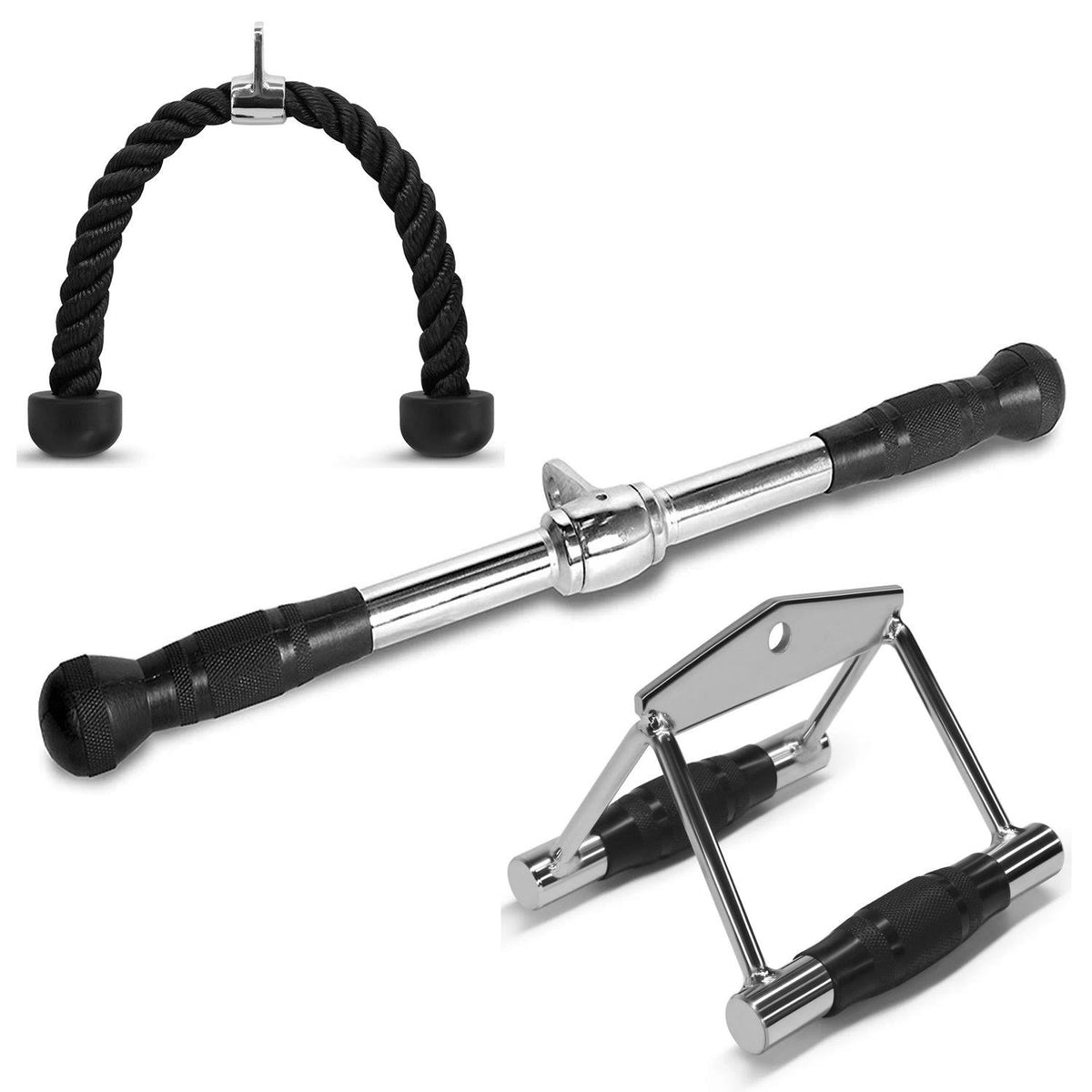 Double Row Handle Cable Attachment for Home Gym Exercise Q761