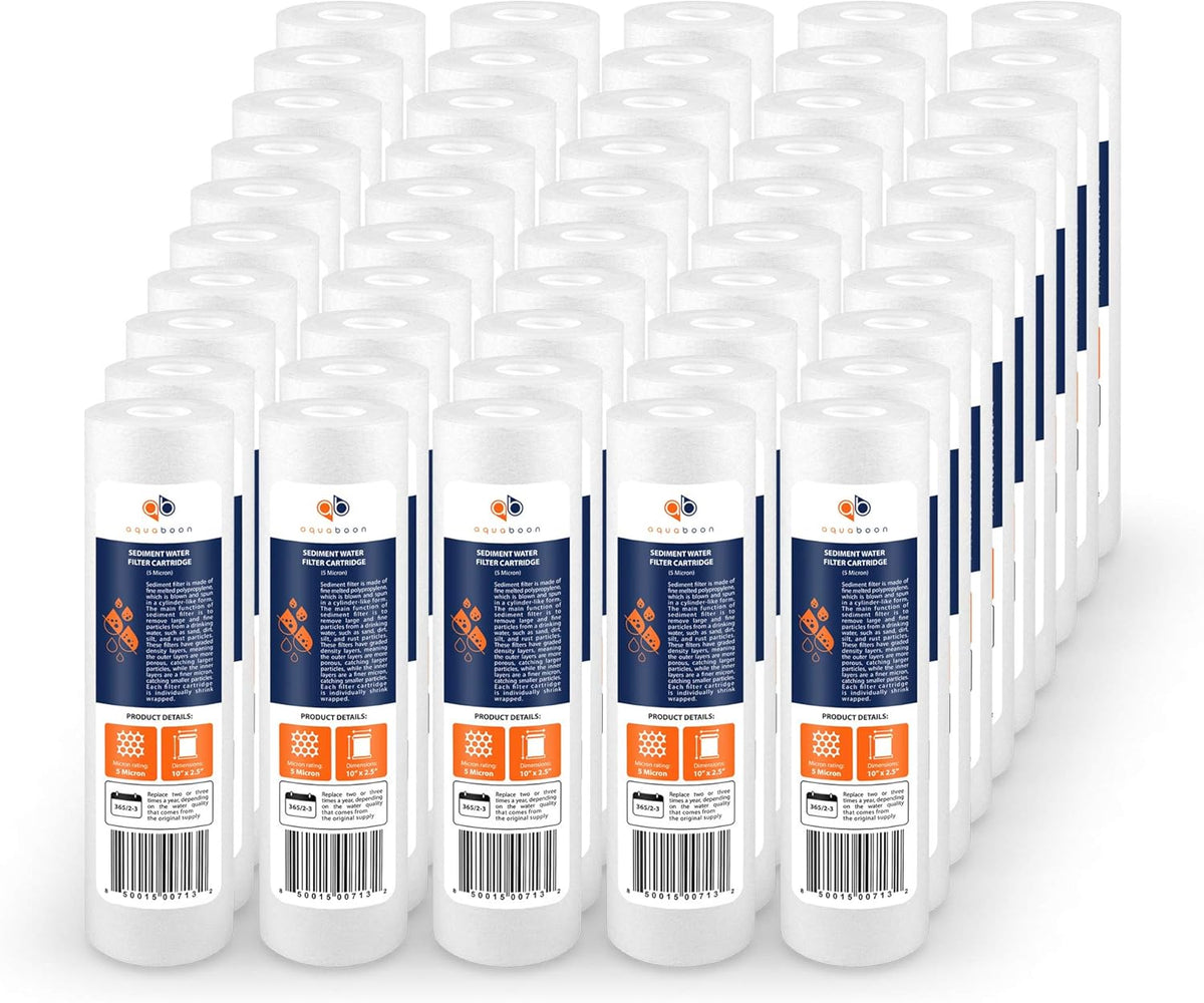 50-Pack 5 Micron 10 Sediment Water Filter Replacement Cartridge A5398