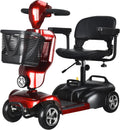 4 Wheel Foldable Mobility Scooter with Charger and Basket S47198