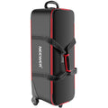 Photo Studio Equipment Trolley Carry Bag 30 inchx11 inchx11 inch with Straps Padded Compartment Wheel I679