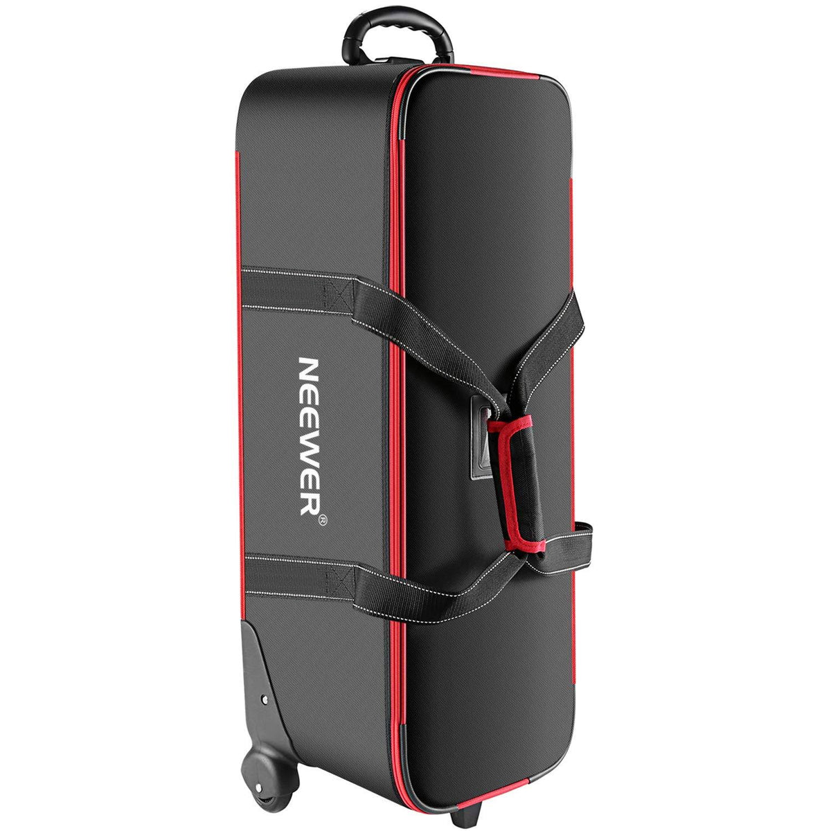 Photo Studio Equipment Trolley Carry Bag 30 inchx11 inchx11 inch with Straps Padded Compartment Wheel I679