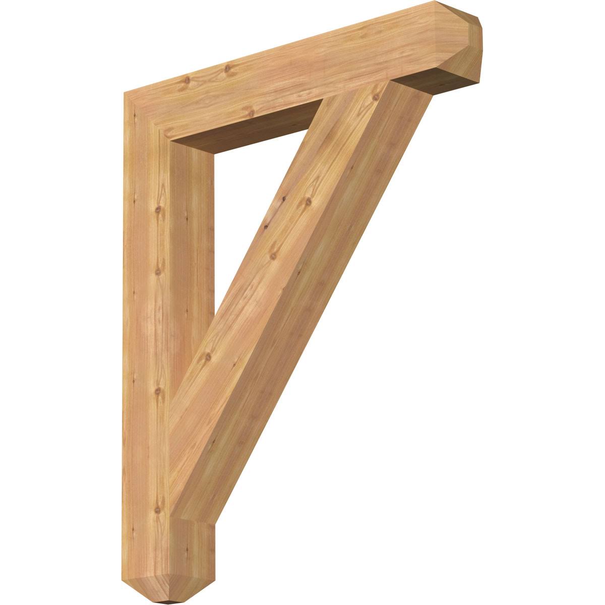 Traditional Craftsman Smooth Bracket, Western Red Cedar Z340