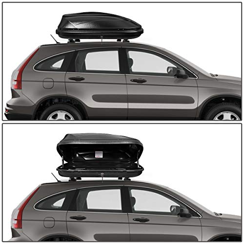Black 110 LBS 53 X 34 X 15 Inches Lockable Rooftop Cargo Carrier E268197
