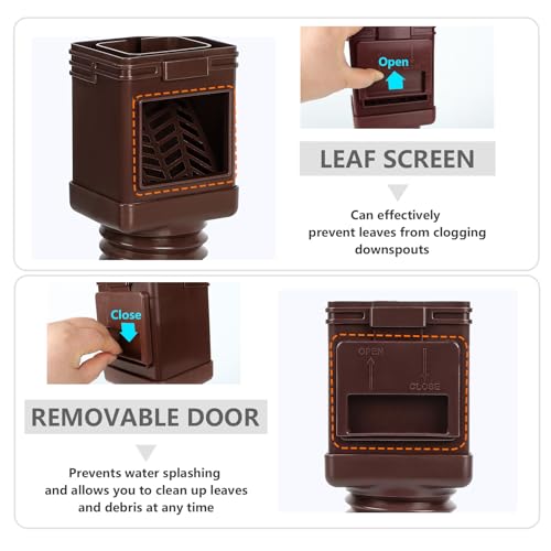 2 Pack Flexible Downspout Extension with Leaf Filter A50676