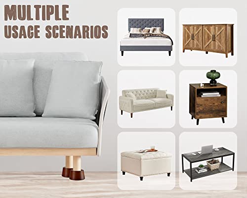 Set of 4 Solid Wood Furniture Risers L877