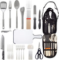 Portable Stainless Steel Camping Utensil Organizer Set 31 Pcs H237