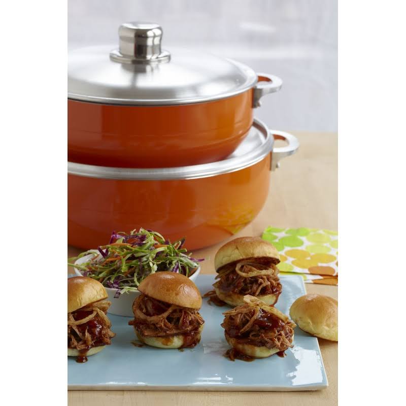 2-Piece Ceramic Nonstick Caldero Set Orange M9454