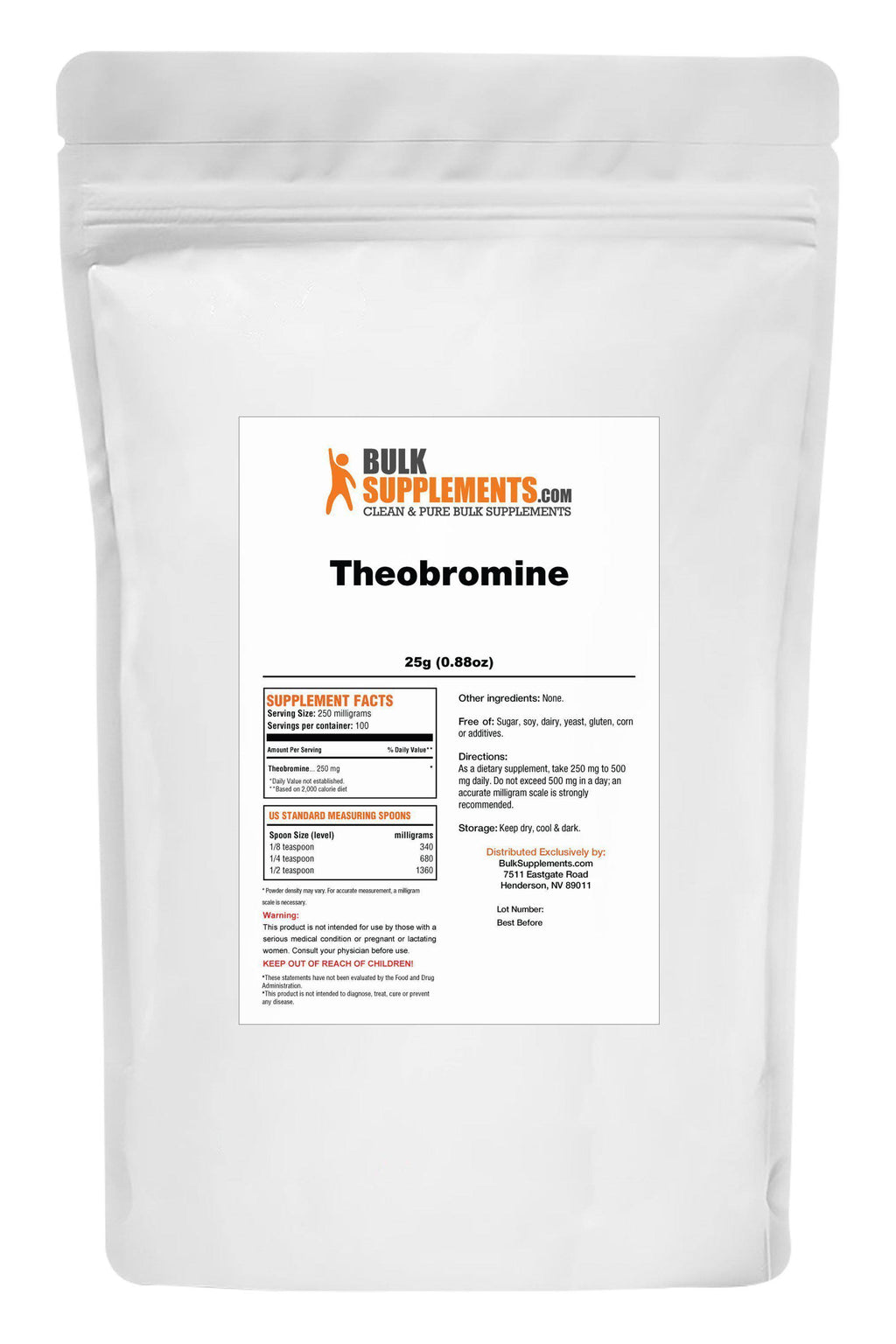 Theobromine Powder 500g Pure Powder G640