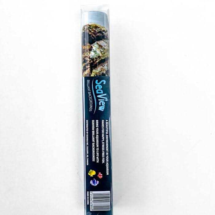 River Rock & Green Aquarium Background Decor F659