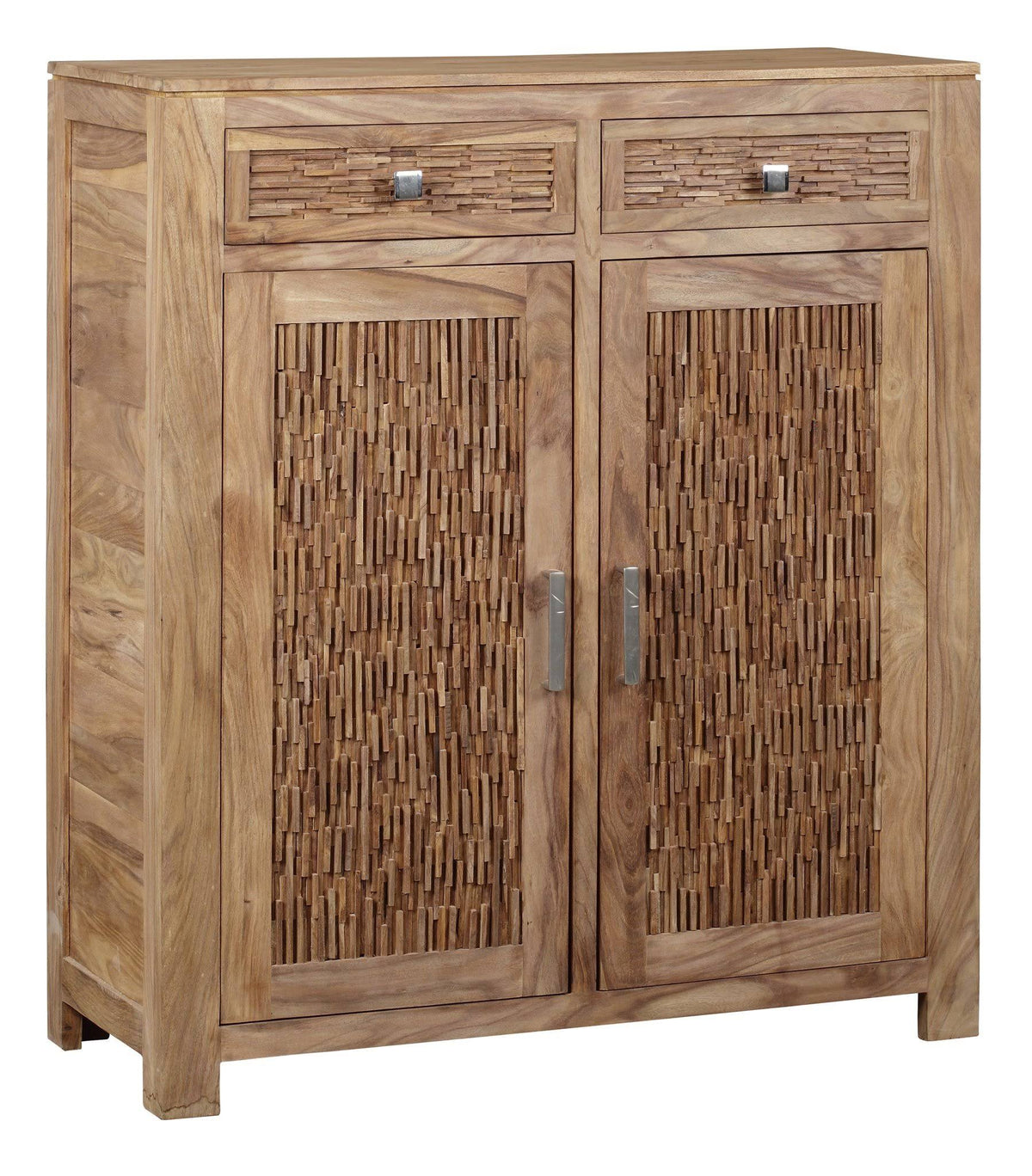 Mango Wood 2-Drawer 2-Door Cabinet O133