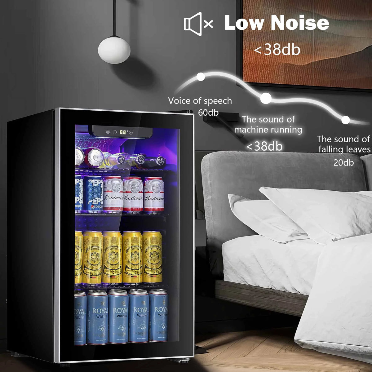 3.2 Cu.ft 120 Can Beverage Refrigerator Cooler K2632