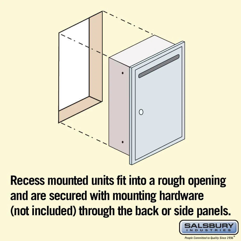 Slim Recessed Aluminum Letter Box U822