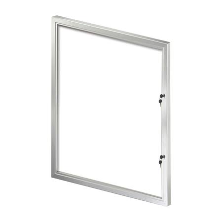 Silver Aluminum Frame Enclosed Magnet Showboard Q832