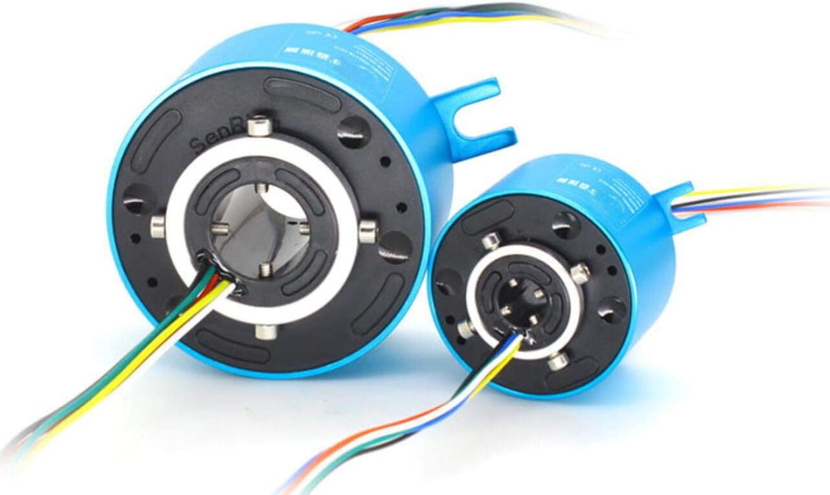 Through Hole Conductive Rotary Slip Rings Aperture 8mm 6 way 5A R784076