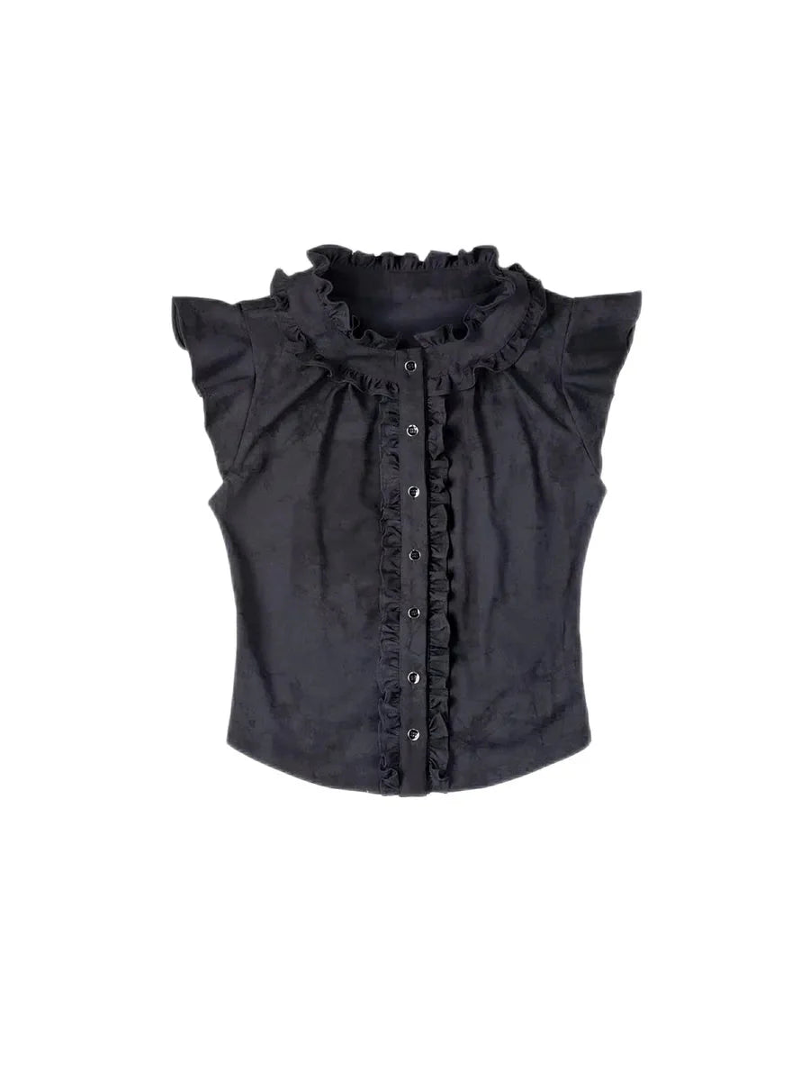 Ruffle Shirts Skirt Set R6384