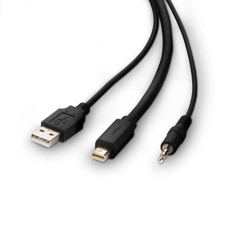 Minidp to DP + USB A/B + Audio Combo KVM Cable Q719