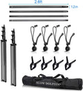 10 x 10Ft Heavy Duty Adjustable Backdrop Stand Kit with Carrying Bag C663