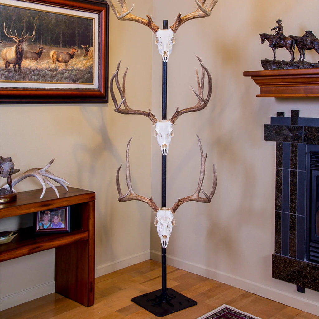Black Trophy Tree Floor Display with 5 Mounting Brackets K230