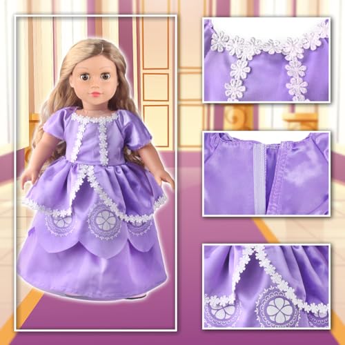6 Sets 18 Inch Doll Clothes Accessories with Hairband T872