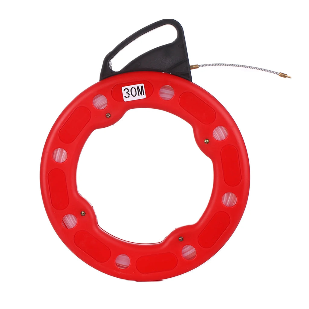Fiberglass Fish Tape Reel Puller with Impact Case E864249