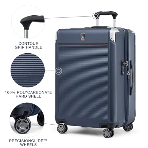 Compact Carry on 20-Inch Hard Shell Polycarbonate Suitcase Q967055