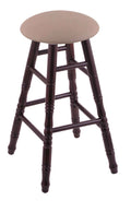 Maple Bar Stool in Dark Cherry Finish with Rein Thatch Seat M811