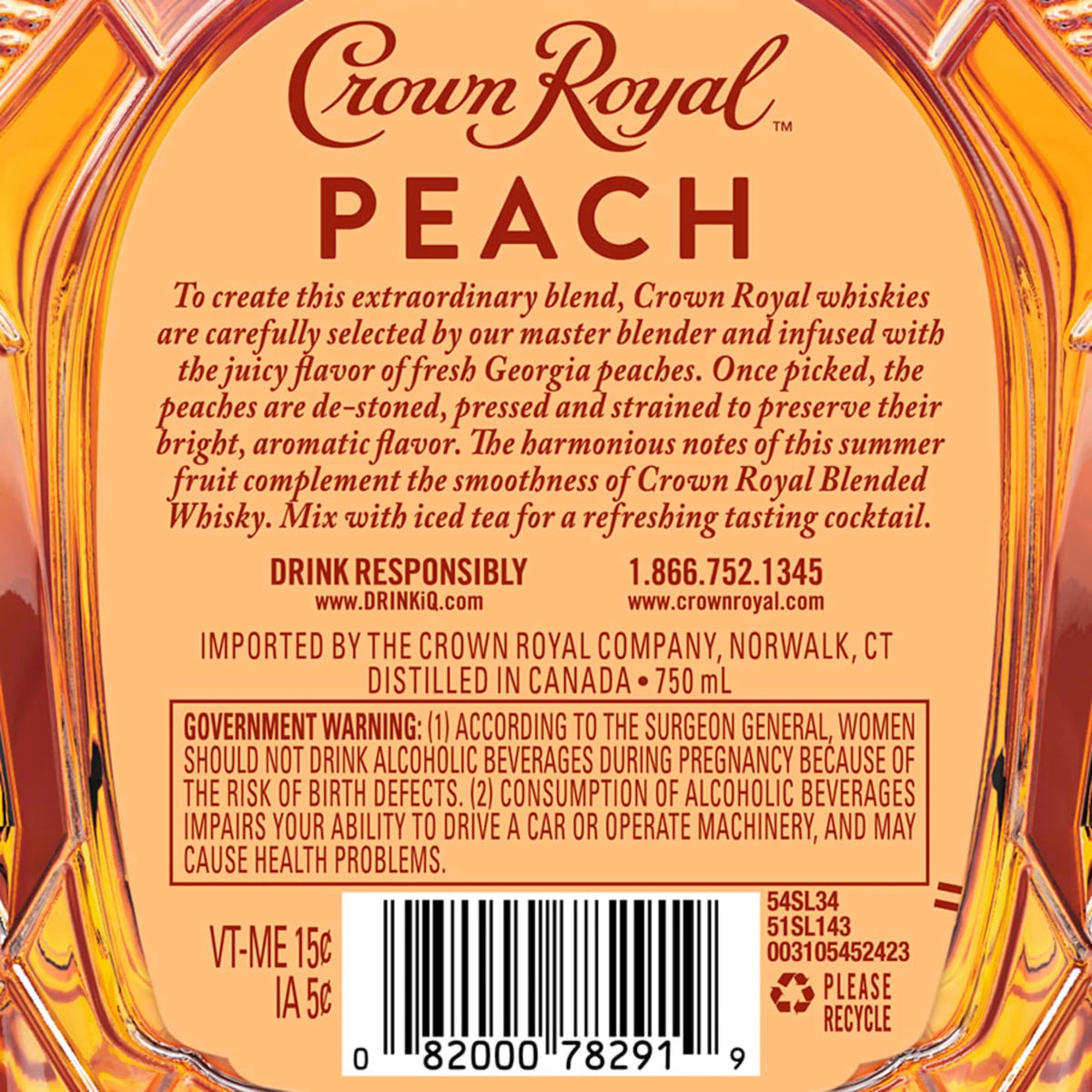 Peach Flavored Whisky 750 mL S48428