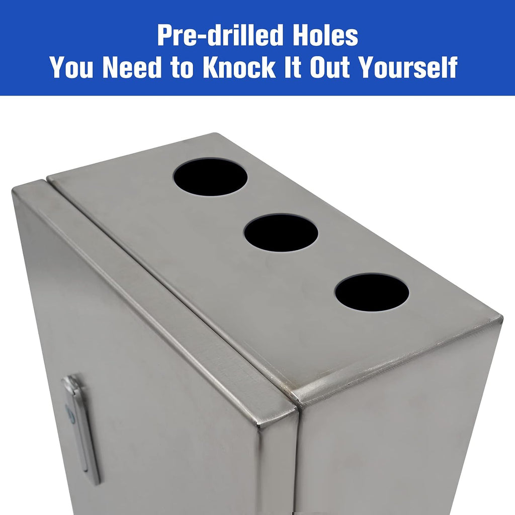 304 Stainless Steel IP65 Waterproof Junction Box with Lock T51725