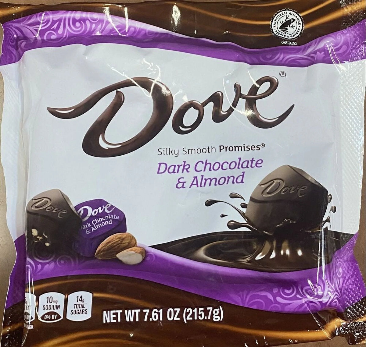 Dark Chocolate & Almond Candy Bag 7.61 Oz 5 Pack Y527439
