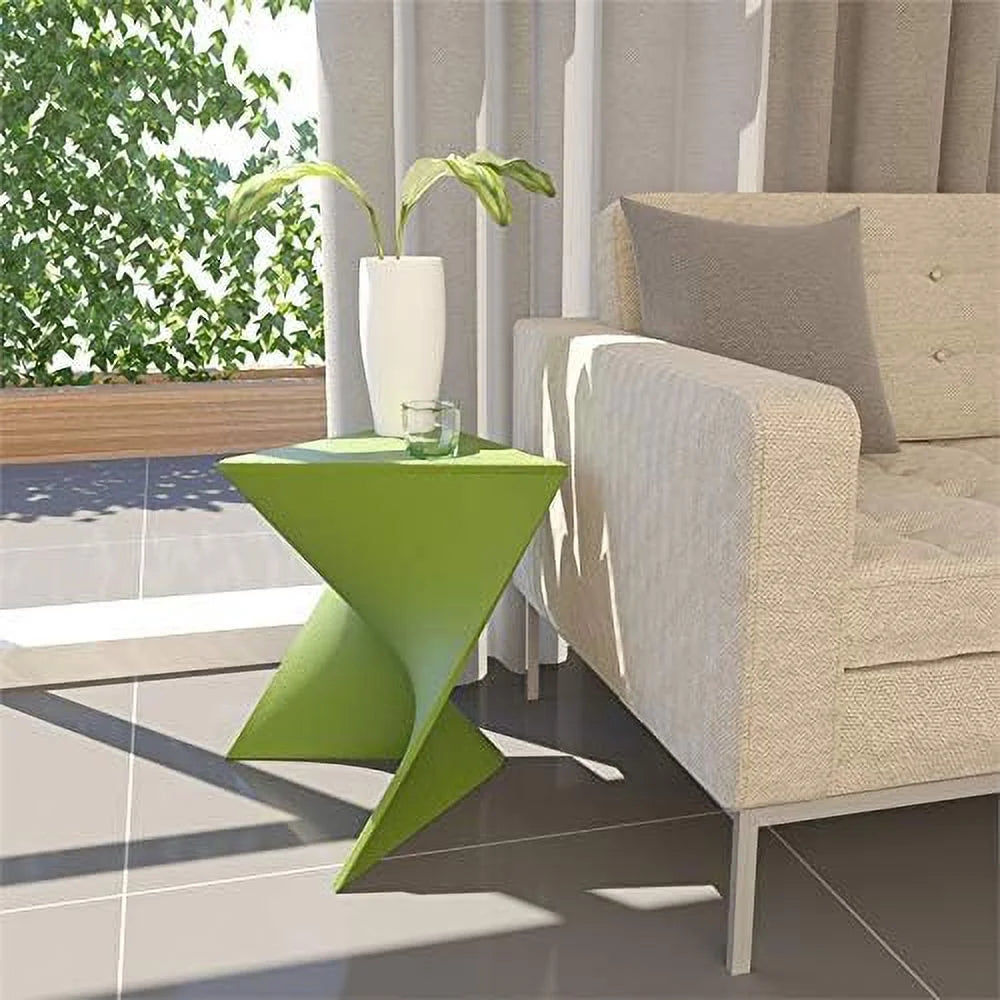 Green Plastic End Table Set Of 2 Z641803