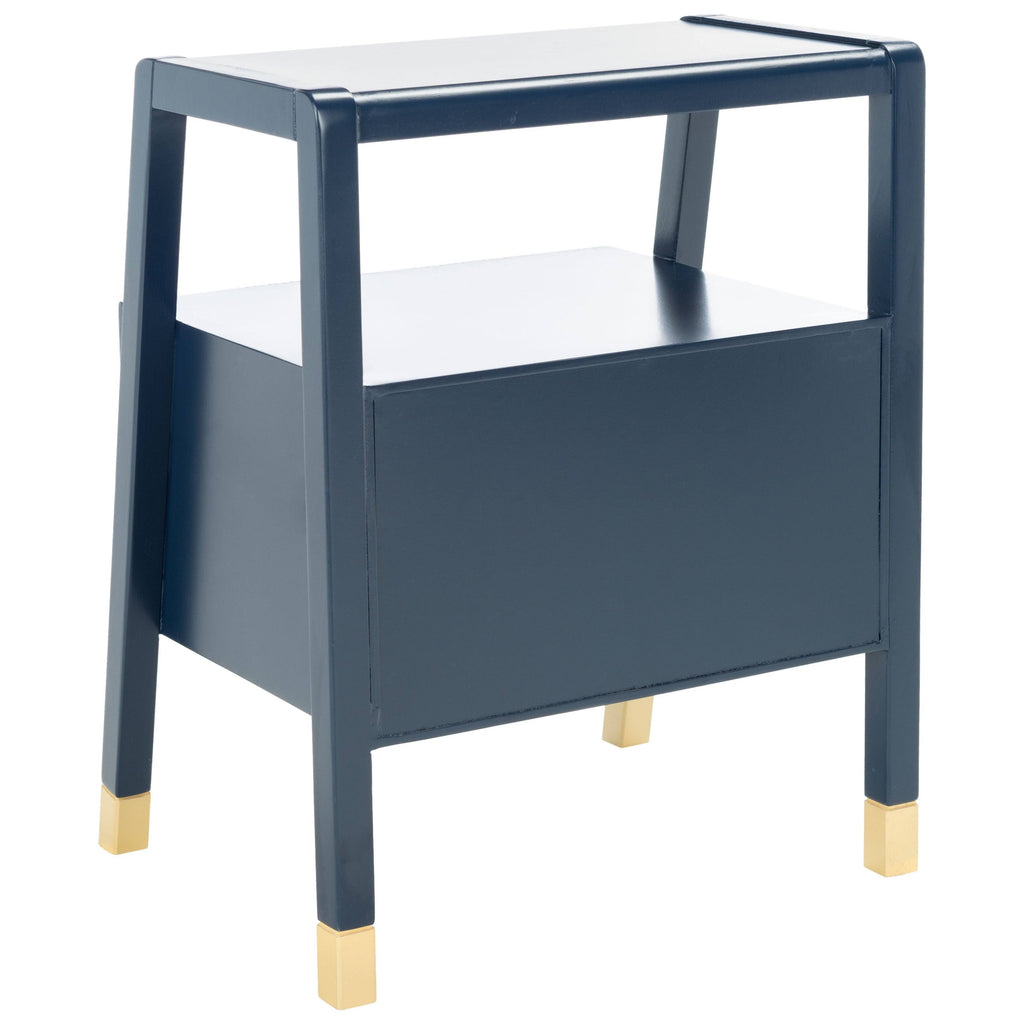 Navy Gold 2 Drawer Accent Table X977445