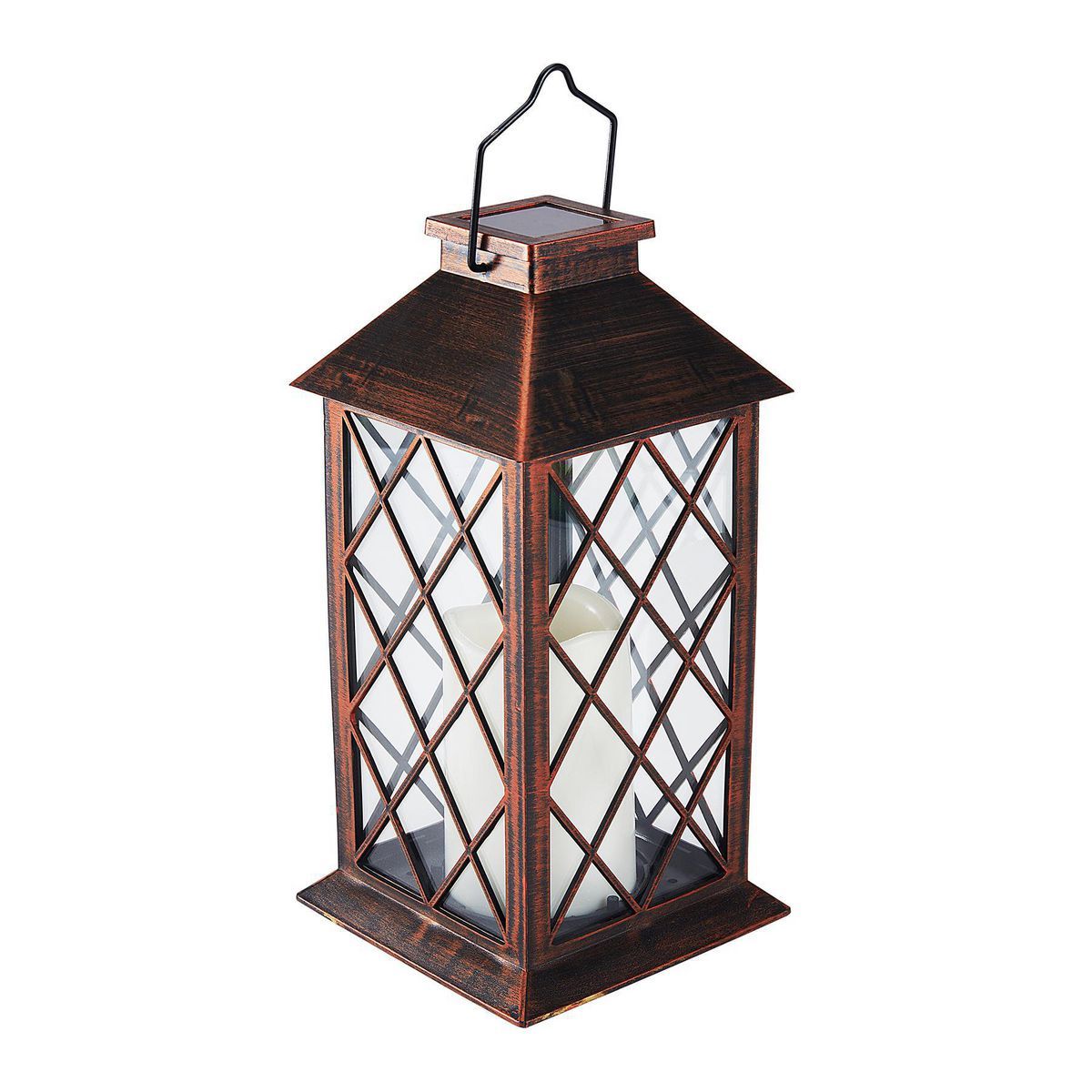 11 in. Solar LED Lantern X8602