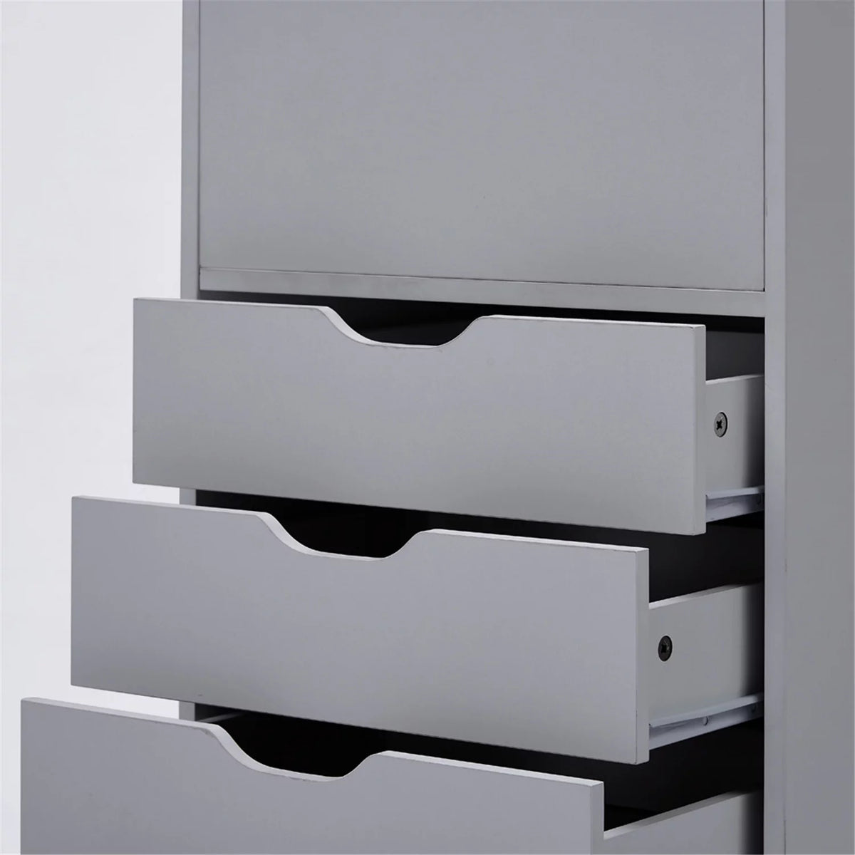 6 Drawer Gray Office Storage Cabinet R440292