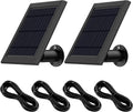 White Solar Panel with Wall Mount and Power Cable, 2 Pack J449735