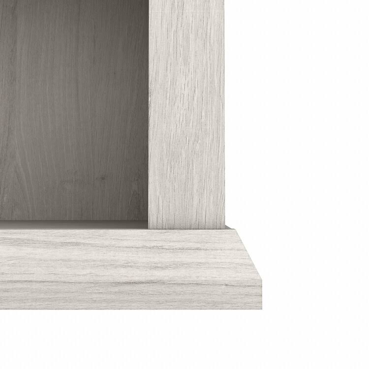 White Oak 5 Shelf Bookcase Set of 2 I9043