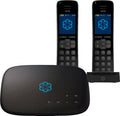 Black Home Phone Service with 2 Handsets V729