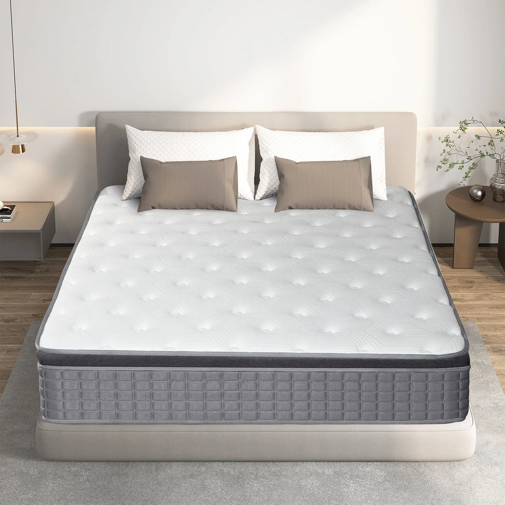 14 inch Gel Memory Foam Pocket Spring Hybrid Mattress B80118