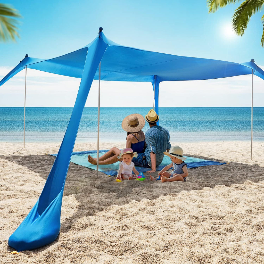 10x10 FT Pop Up Beach Sun Shade Tent with Carrying Bag F7070