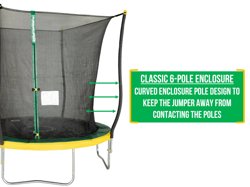 8' Trampoline with Safety Enclosure D346857