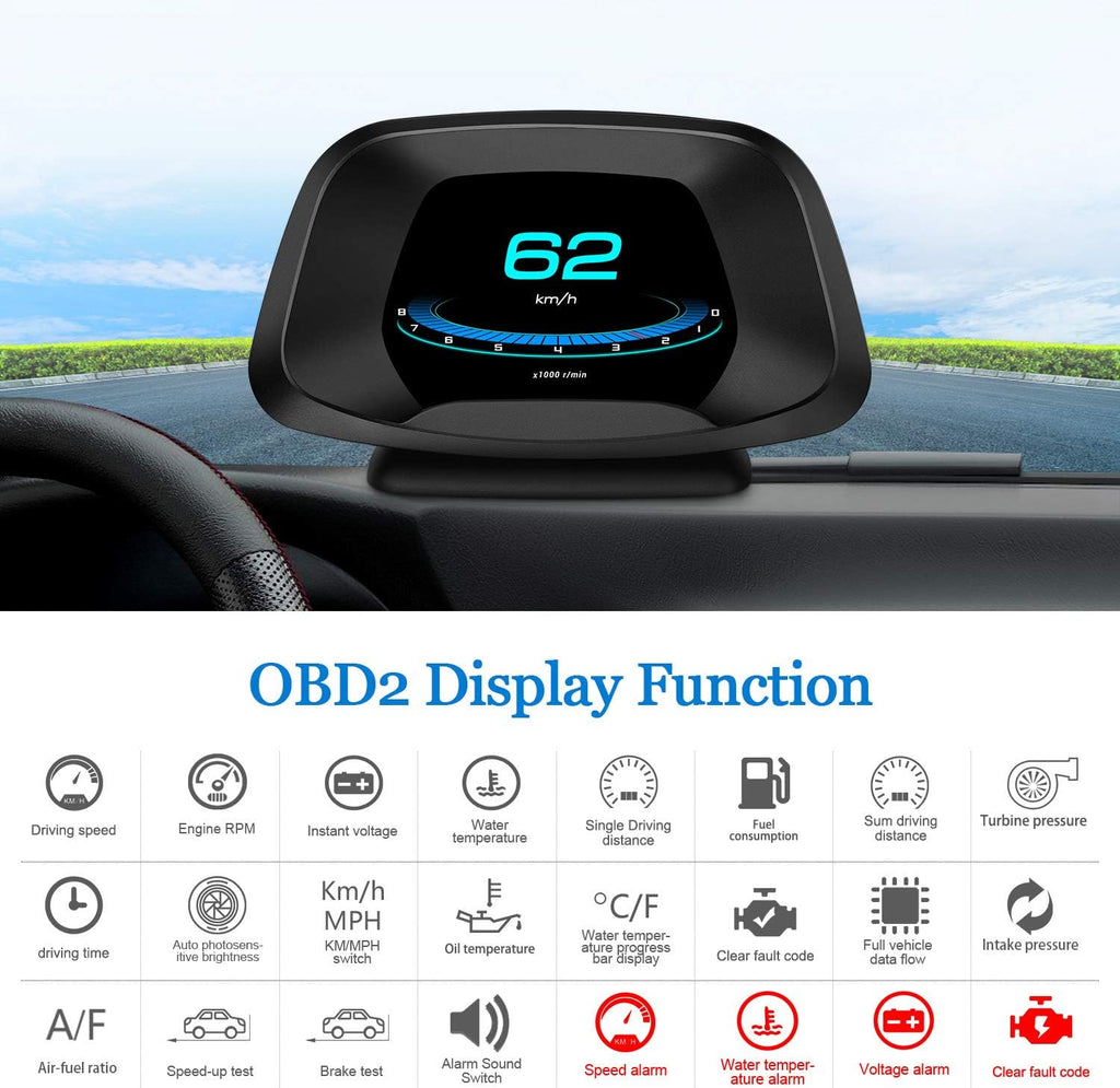 Pack of 2 Car HUD Head Up Display E55065