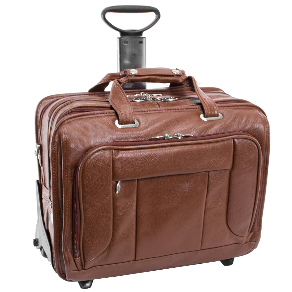 Brown Wheeled Laptop Case G244