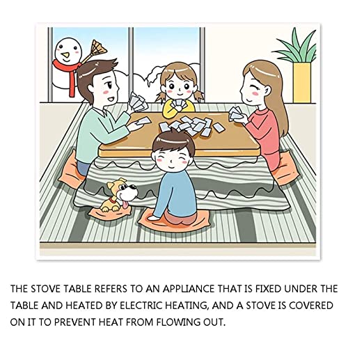 Grey 105 * 75 * 38cm Kotatsu Heater Table Set U427