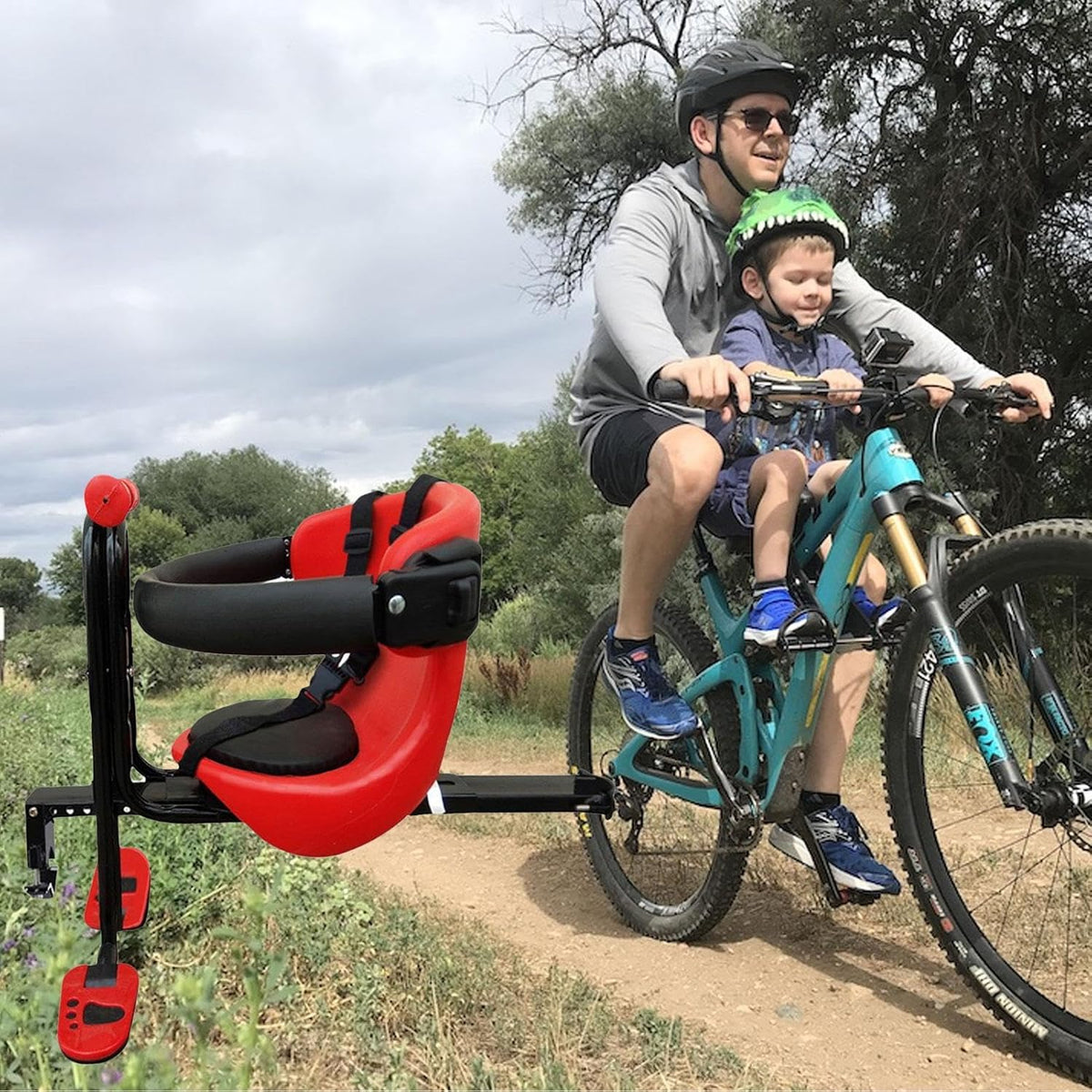 Front Mounted Child Bike Seat with Pedals W115