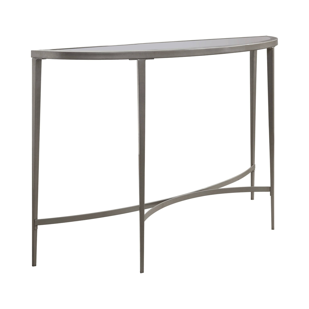 White Tempered Glass Sofa Table A78053