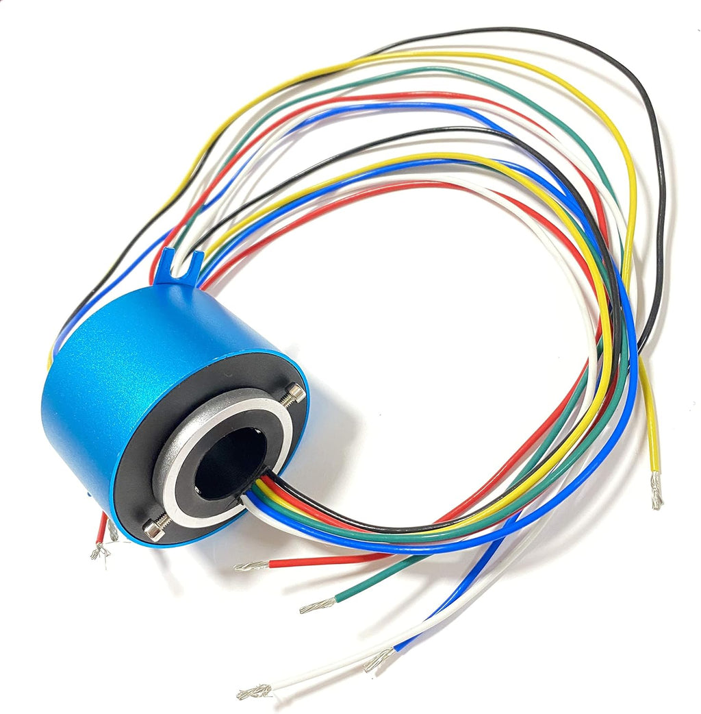 Through Hole Conductive Rotary Slip Rings Aperture 8mm 6 way 5A R784076