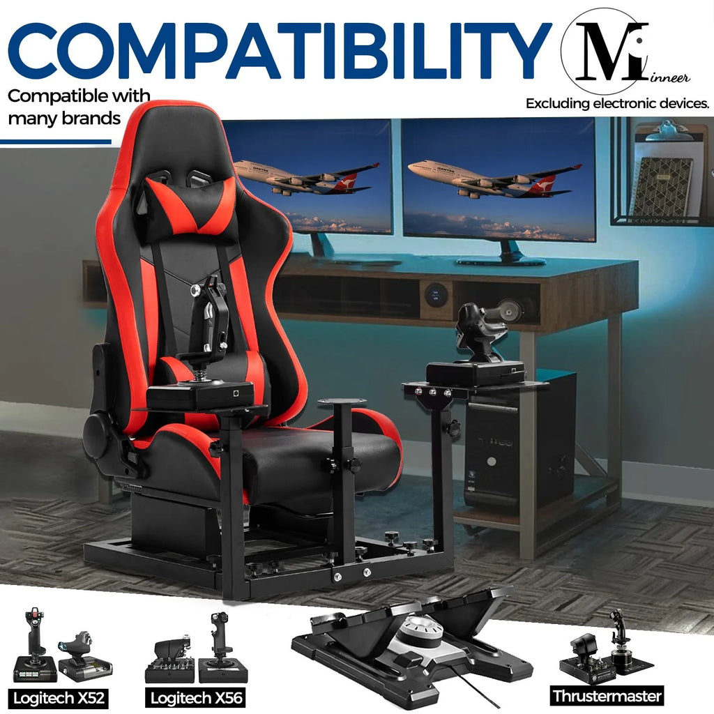 Flight Simulator Cockpit with Red Seat E18503