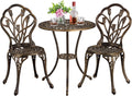 3 Piece Cast Aluminum Patio Bistro Set U55677
